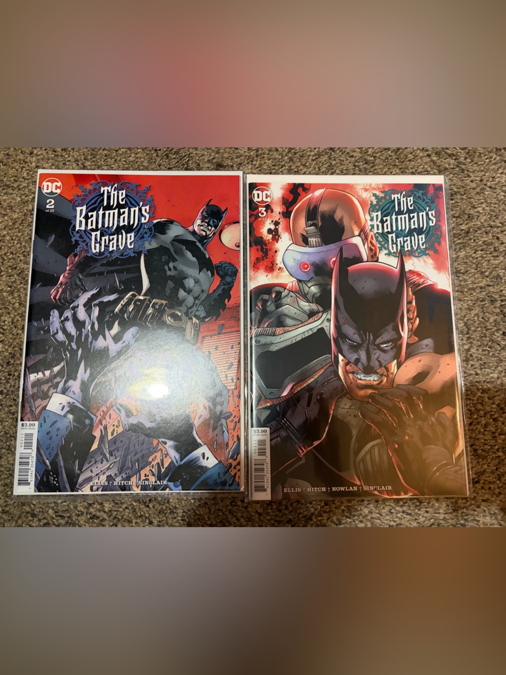 DC Comics Batman’s Grave #2 & #3 Set - Red, Black, Blue